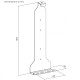 Uhwyt ścienny do PS5, RS180. 10 kg max 