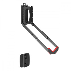 Stojak rowerowy ścienny 35 kg max, MC-498 czarny, stalowy