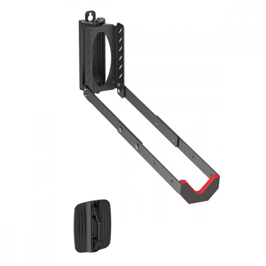 Stojak rowerowy ścienny 35 kg max, MC-498 czarny, stalowy