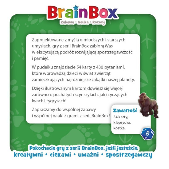 Gra BrainBox - Zwierzęta 