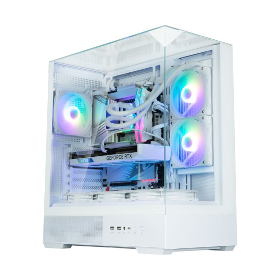 Obudowa P40 Prism Mid-Tower szkło hartowane biała
