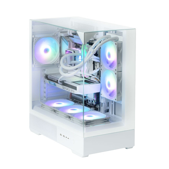 Obudowa P40 Prism Mid-Tower szkło hartowane biała