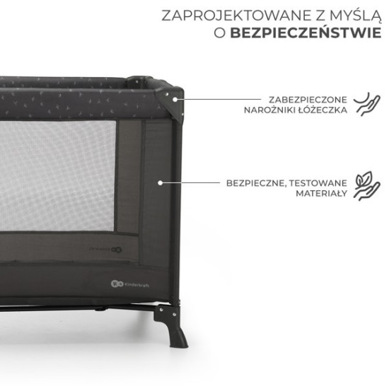 Łóżeczko turystyczne JOY LIGHT GREY