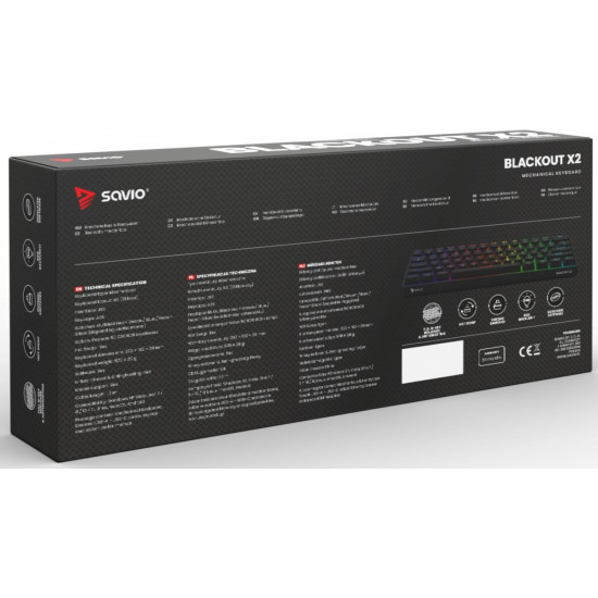 Klawiatura mechaniczna BLACKOUT X2 OUTEMU Brown, Hot Swap