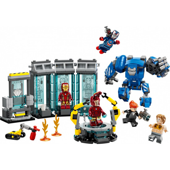Klocki Super Heroes 76315 Laboratorium Iron Mana: Zbrojownia 