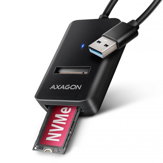 ADM2-AM Adapter USB3.2 Gen 2 M.2 NVMe/SATA SSD 10Gbps 10cm USB-A cable