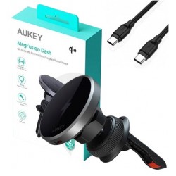 Ładowarka samochodowa bezprzewodowa + kabel USB-C HD-MC13 Qi2 15W 3A