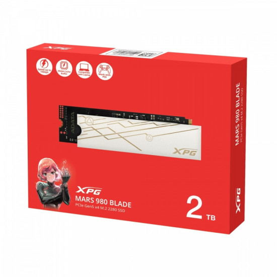 Dysk SSD XPG MARS 980 BLADE 2TB PCIe 5x4 14/13 GB/s M2