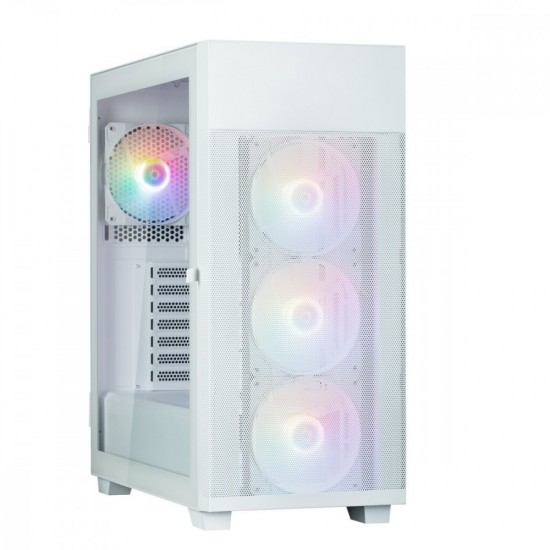 Obudowa S5 NEO White ATX Mid Tower FRGB Fan x4 