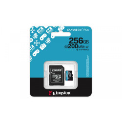 Karta microSD 256GB CanvasGo! Plus 200MB/s A2 U3 V30 + adapter