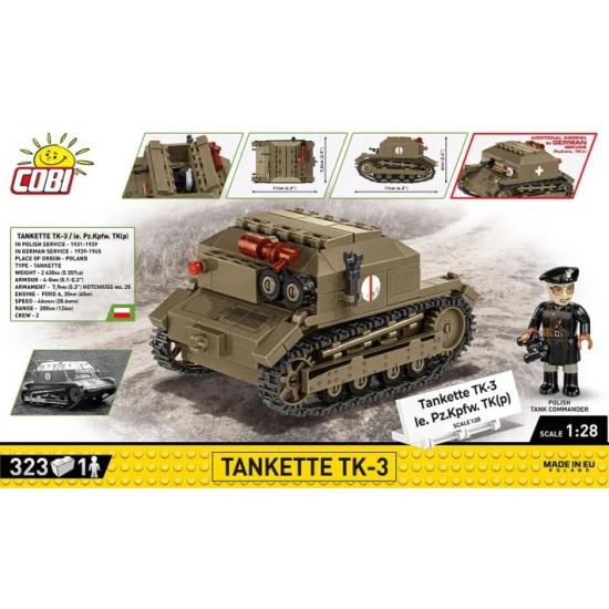 Klocki Tankietka TK-3 323 klocków 