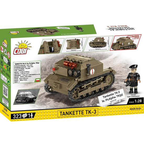 Klocki Tankietka TK-3 323 klocków 