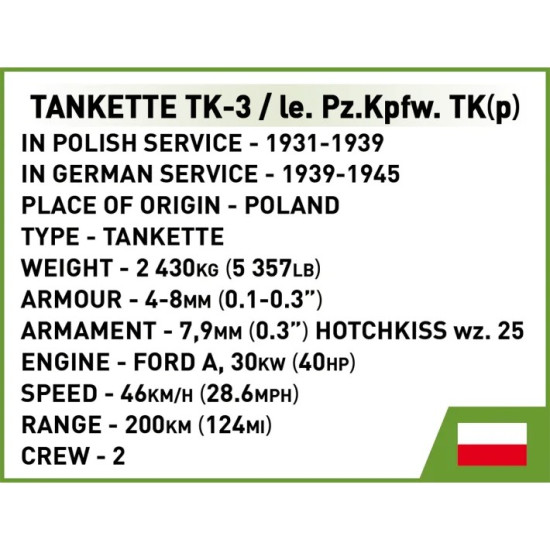 Klocki Tankietka TK-3 323 klocków 