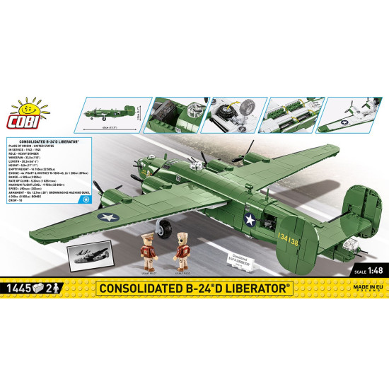 Klocki Consolidated B-24D Liberator 1445 klocków