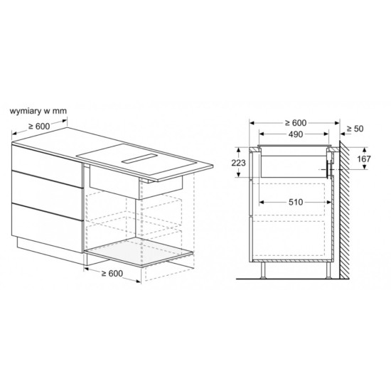Płyta indukcyjna z wbudowanym wyciągiem PVS611B16E