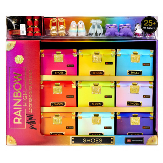 Akcesoria  Rainbow High Buty display 27 sztuk