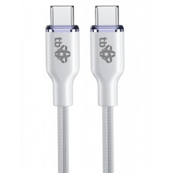 Kabel USB C - USB C 60W Glamour 1.5m biały