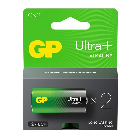 Bateria alkaliczna LR14/C GP ULTRA+ 1 szt. (G-TECH) Bateria alkaliczna LR14/C GP ULTRA+ 1 szt. (G-TECH)
