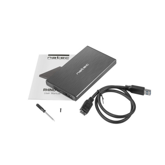 Kieszeń zewnętrzna HDD/SSD Sata Rhino Go 2,5' USB 3.0 