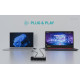 Universal KVM HUB 2x USB-C + 2x USB-A 3.0 