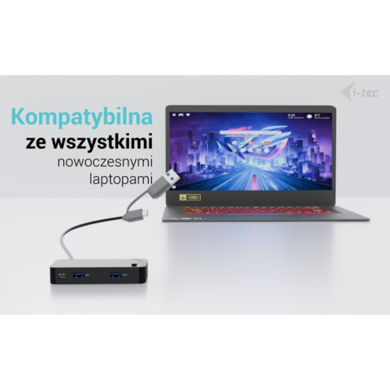Universal KVM HUB 2x USB-C + 2x USB-A 3.0 