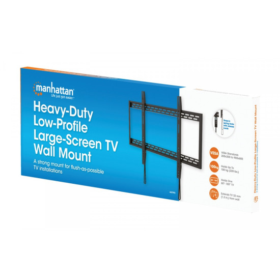 Uchwyt ścienny do TV 60-100cali LED/LCD 100kg slim 32mm 