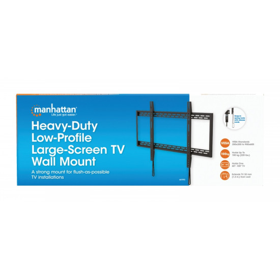 Uchwyt ścienny do TV 60-100cali LED/LCD 100kg slim 32mm 