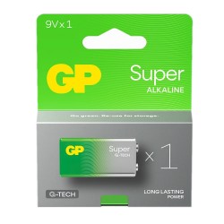 Bateria alkaliczna 6LR61 9V GP SUPER 1szt. (G-TECH) 