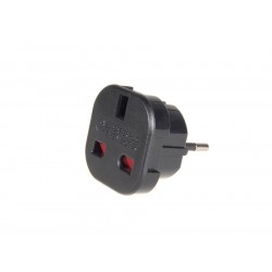 Przejściówka adapter EU na UK MCE72 Czarna 