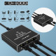 Rozdzielacz Splitter Ethernet mini SWITCH 1x3 RJ45 | 1000Mb/s |  USB-C | Aluminium 