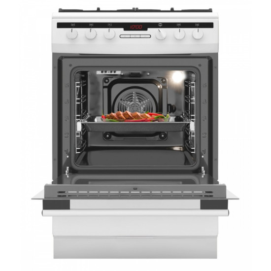 Kuchnia gazowo-elektryczna 617GEH3.33HZpTaDpA(W) PIZZA