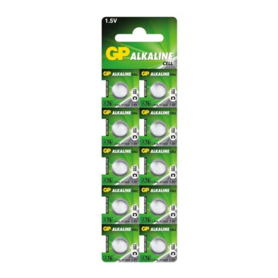 Baterie alkaliczne MINI GP A76/G13/AG13/L1154/LR44/157/V13GA/RW82 blister 10szt.