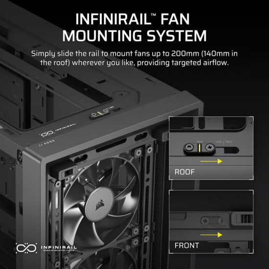 Obudowa FRAME 4000D RS Black Mid Tower ATX 