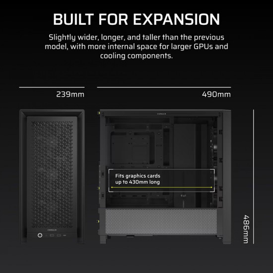 Obudowa FRAME 4000D RS Black Mid Tower ATX 