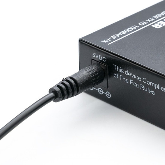 Dwukierunkowy Media Konwerter SWITCH Ethernet 1x RJ45 1x SFP |   1000Mb/s | 5V 