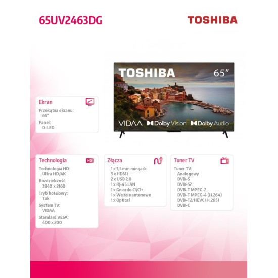 Telewizor LED 65 cali 65UV2463DG