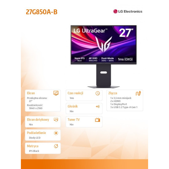 Monitor 27G850A-B 