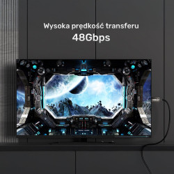 Kabel optyczny HDMI 2.1 AOC 8K 120Hz 5m; C11085GY03-5M 