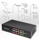 Przełącznik sieciowy SWITCH FAST Ethernet 8x RJ45 PoE 2x RJ45 Uplink 1x SFP | 120W | 1000Mb/s 