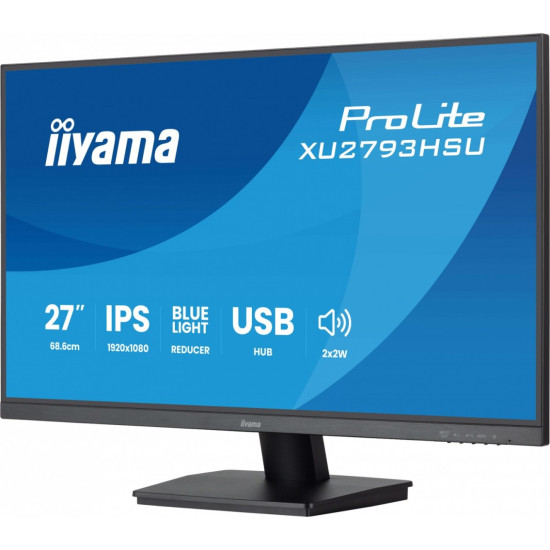 Monitor 27 cali XU2793HSU-B7 IPS.HDMI.DP.2x2W.1ms.100Hz.USBx2.300cd/m2.FlickerFree
