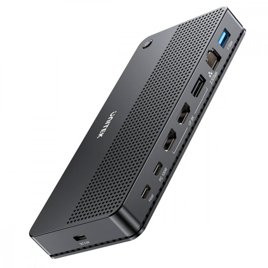 Stacja dokująca 13w1 USB-C, HDMI 2.1,DP 2.0,RJ45,10GBPs;D1104A01