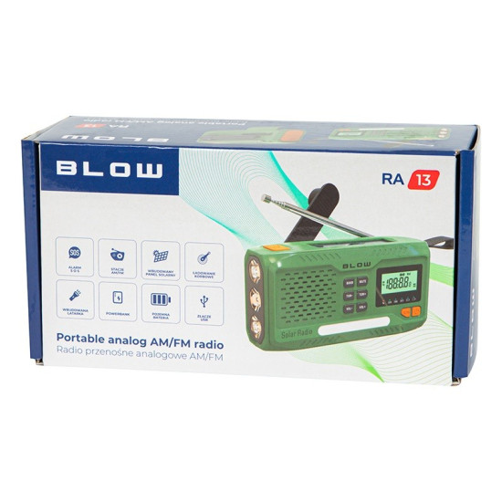 Radio przenośne RA13 AM/FM solarne