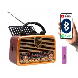 Radio przenośne analogowe RA10 AM/FM solarne