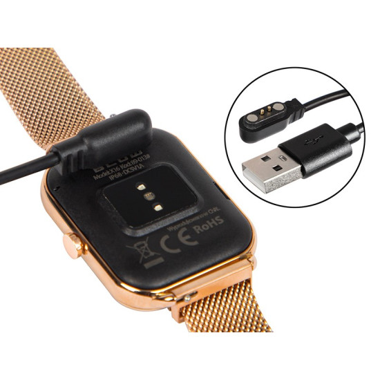 Smartwatch X16 Bluetooth różowy