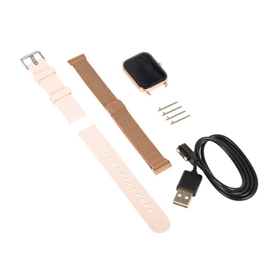Smartwatch X16 Bluetooth różowy