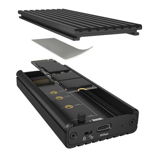 Obudowa IB-1917M-C32 NVMe USB 3.2 Gen 2x2,  20 Gbit/s 