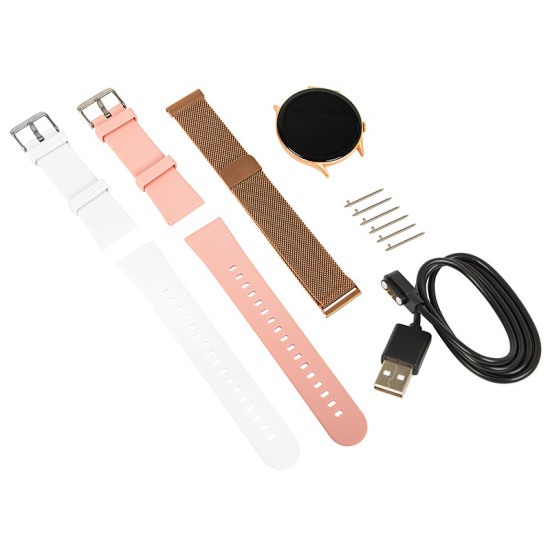 Smartwatch X19 Bluetooth różowy