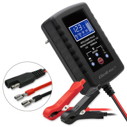 Automatyczna ładowarka do akumulatora AGM GEL STD 6V/12V | 2A |  Prostownik z funkcją naprawy i wyświetlaczem LED 