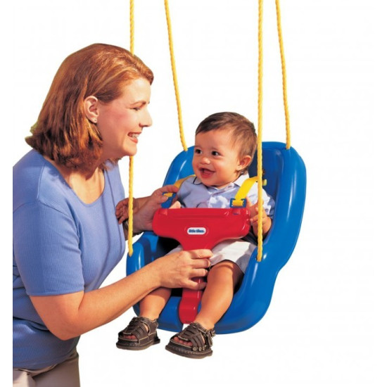 Huśtawka głęboka 2w1 niebieska 