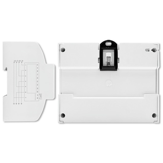 Trójfazowy dwukierunkowy elektroniczny licznik | miernik zużycia energii na szynę DIN | 400V | 100A | LCD | 4P 